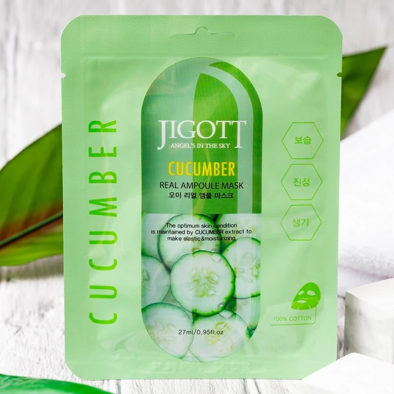 Jigott Angeľs in The Sky Cucumber Ampule Mask Textilna Maska